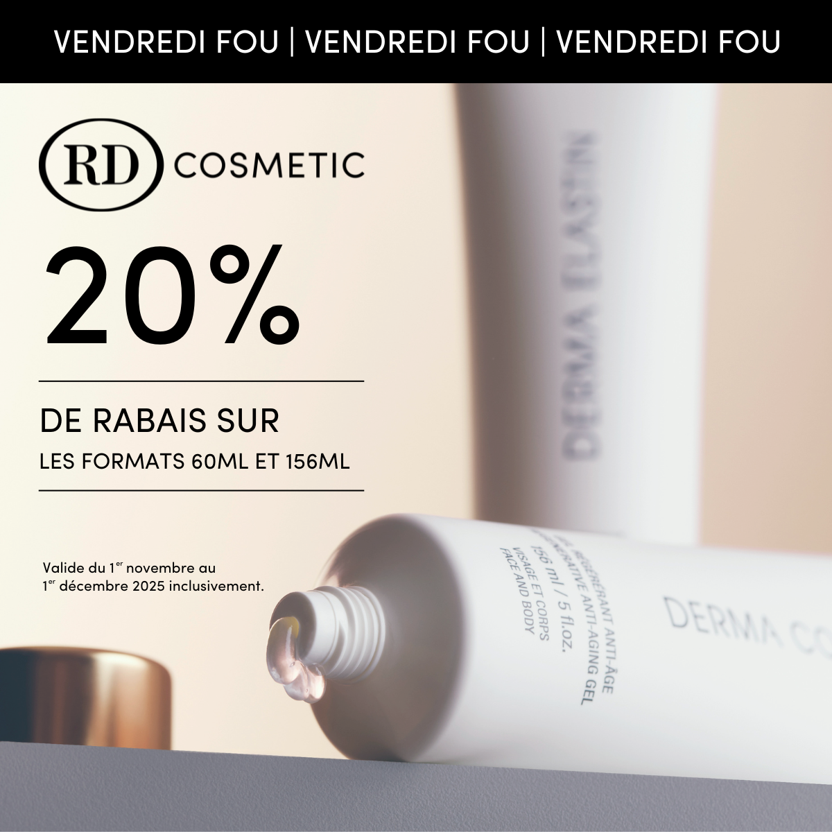 RD Cosmetic 20% de rabais Novembre 2025 RD Cosmetic 20% de rabais Novembre 2025