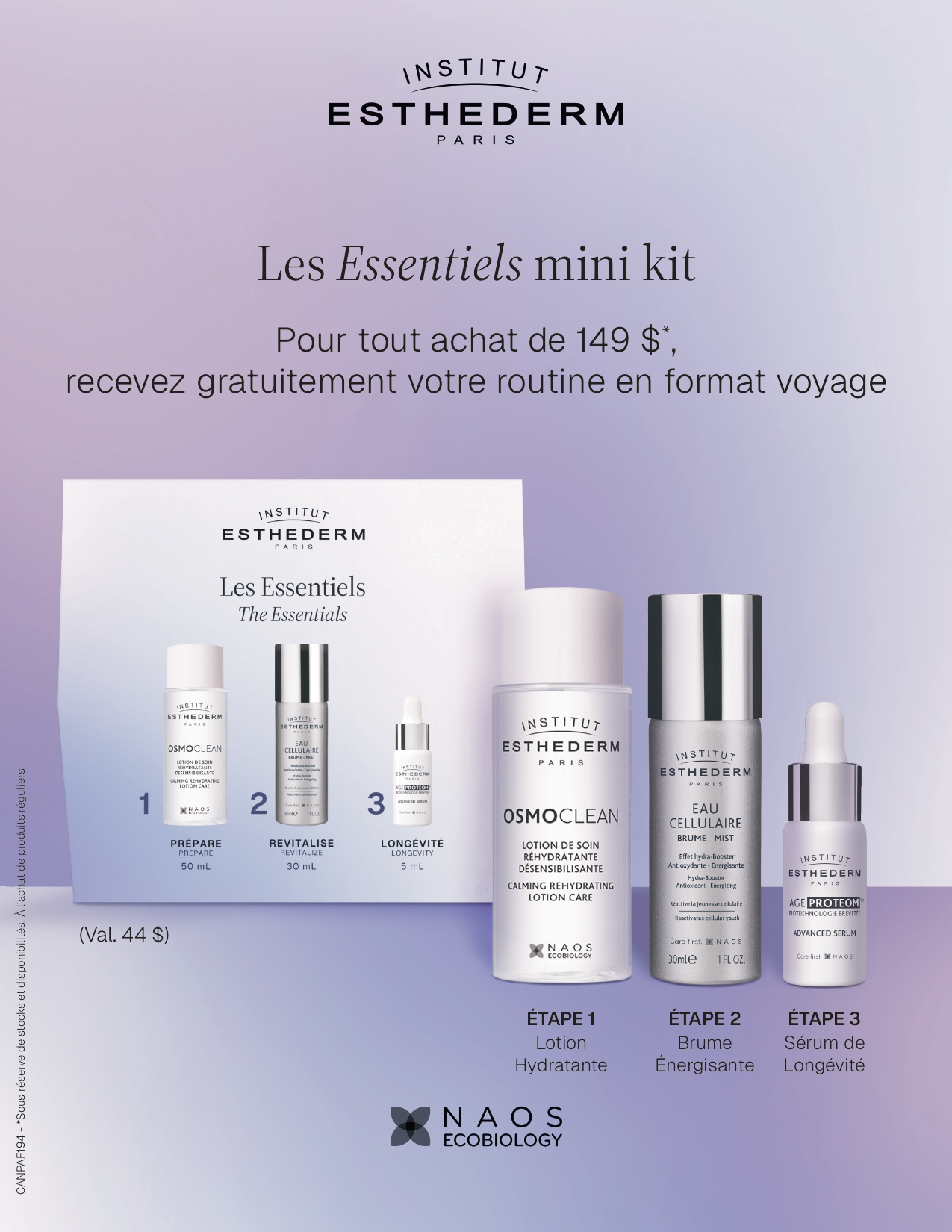 Promotion CAA Esthederm Mars 2026