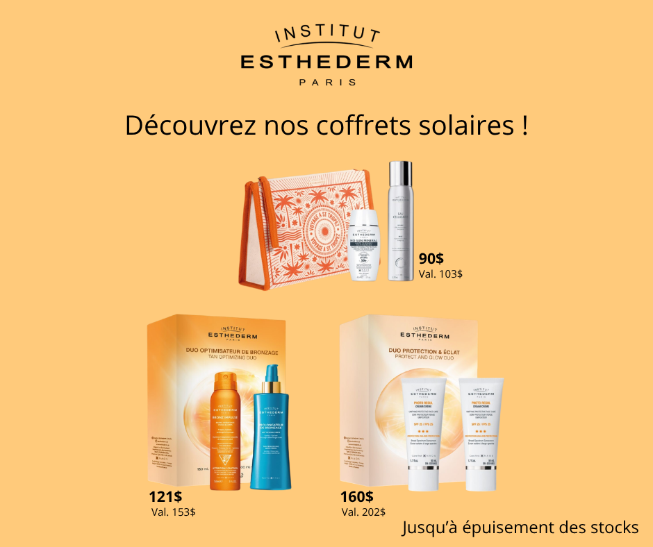 Coffrets solaires Esthederm Mai 2026