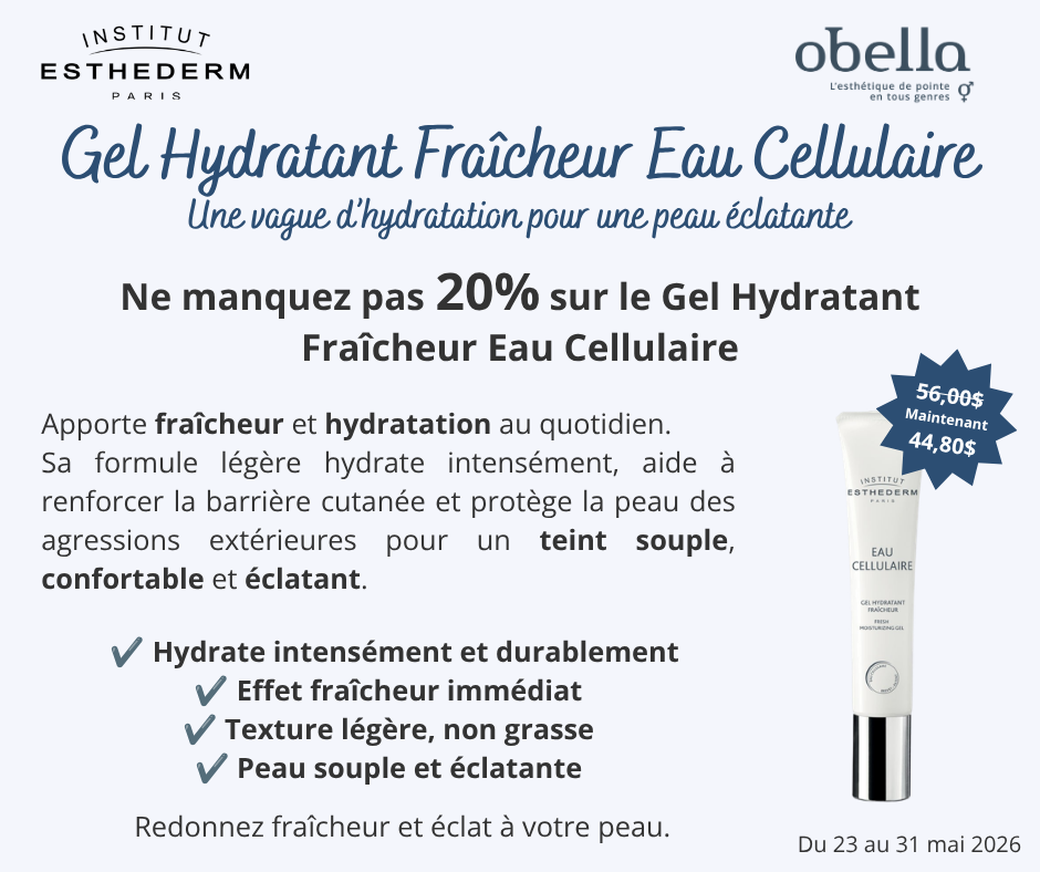 Esthederm gel hydratant promotion mai