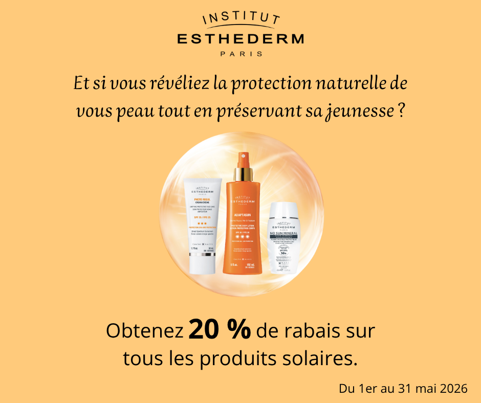 Esthederm promotion solaire mai 2026