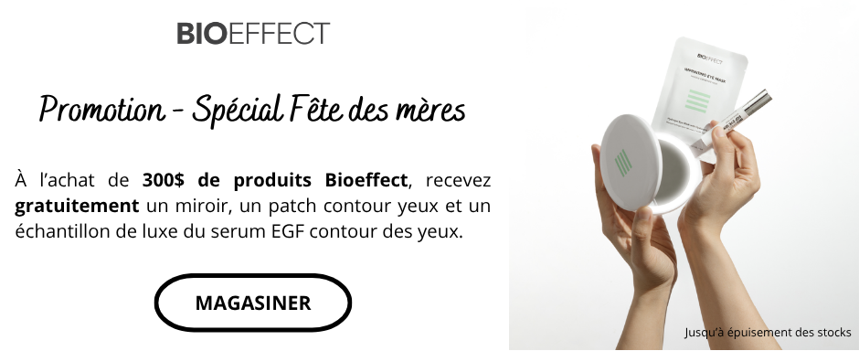 Promotion CAA bioeffect mai 2026 bandeau