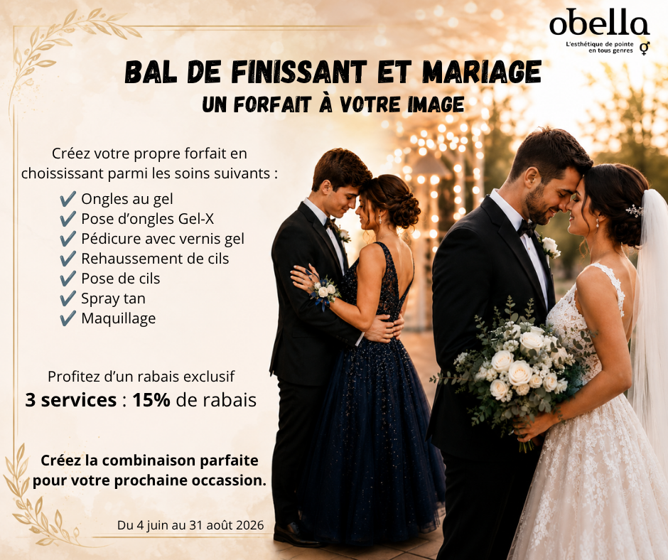 Forfaits bal de finissant et mariage