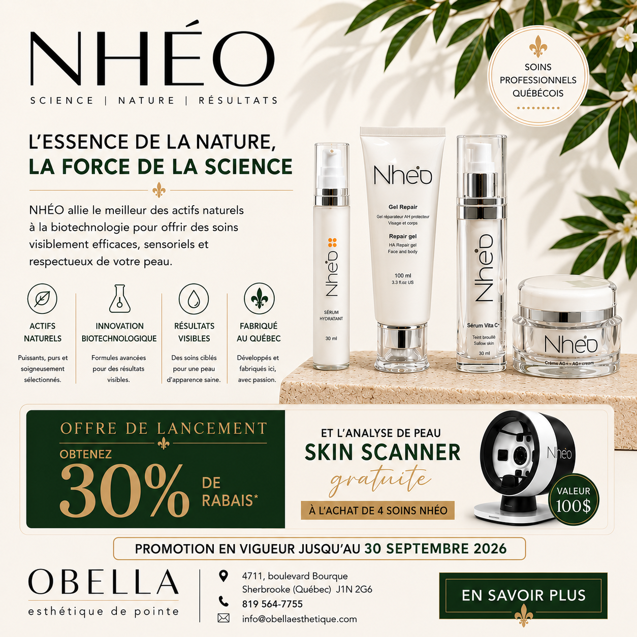 Offre de lancement Nh&eacute;o Ao&ucirc;t-Septembre 2026