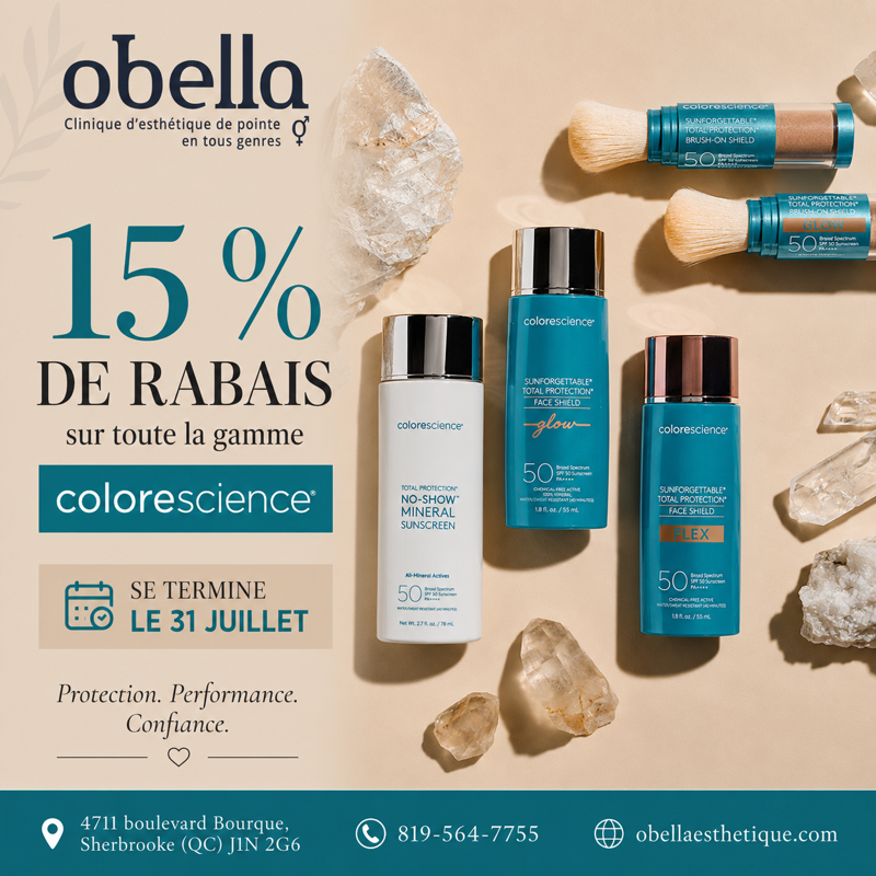 Promotion Colorescience 15% Juillet 2026