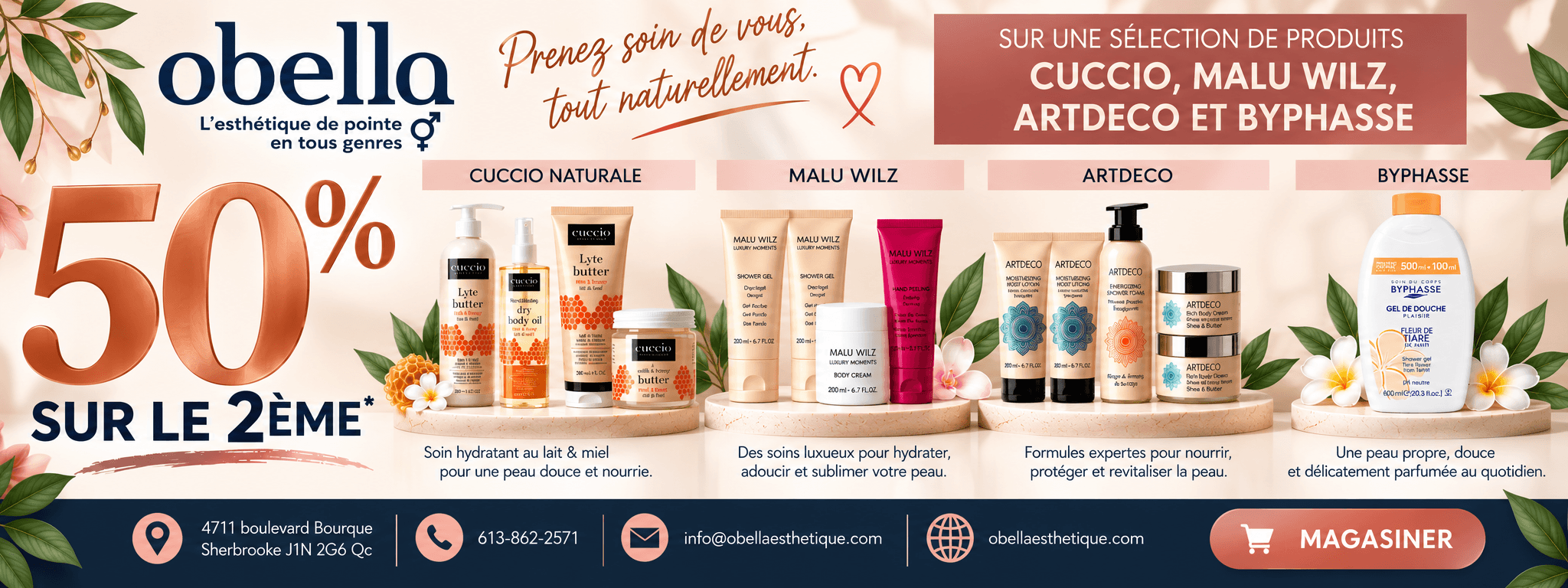 Promotion soins corps octobre 2026